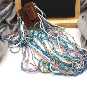 Long Multicolored Beaded Necklace